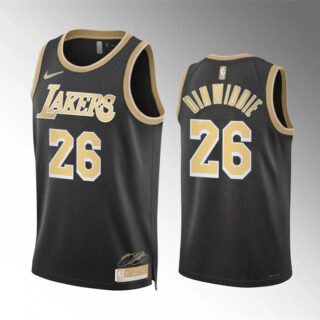 Men's Los Angeles Lakers #26 Spencer Dinwiddie Black 2024 Select Series Stitched Basketball Jersey