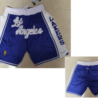 Men's Los Angeles Lakers Blue Just Don Swingman Throwback Shorts