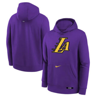 Men's Los Angeles Lakers Purple 2024 25 City Edition Fleece Club Pullover Hoodie