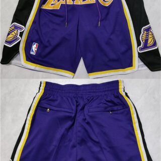 Men's Los Angeles Lakers Purple Shorts (Run Small)