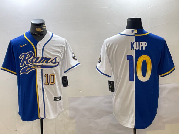 Men's Los Angeles Rams #10 Cooper Kupp Royal Cool Base Stitched Baseball Jerseys