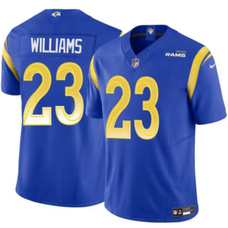 Men's Los Angeles Rams #23 Kyren Williams Blue 2024 Vapor Untouchable Stitched Football Jersey