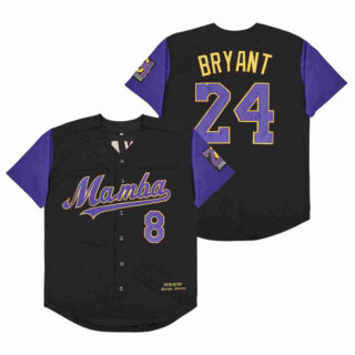 Men's Mamba #8 Back #24 Kobe Bryant Cool Base Stitched Jerseys 7