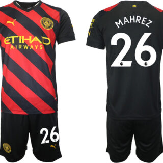 Men's Manchester City Away #26 Mahrez Jersey