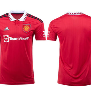 Men's Manchester United 2022 23 Red Home Soccer Jersey