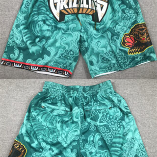 Men's Memphis Grizzlies Aqua Shorts (Run Small)