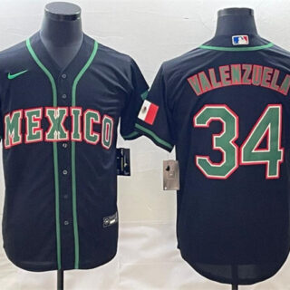 Men's Mexico Baseball ACTIVE PLAYER Custom 2023 Black World Baseball Classic Stitched Jersey