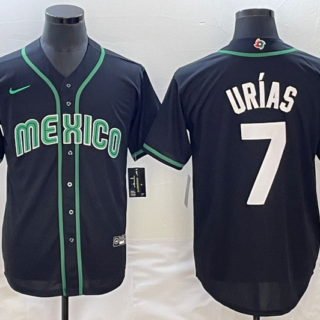 Men's Mexico Baseball ACTIVE PLAYER Custom 2023 Black World Baseball Classic Stitched Jersey