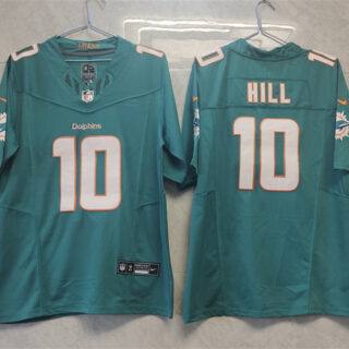 Men's Miami Dolphins #10 Tyreek Hill Aqua 2023 F.U.S.E Vapor Limited Stitched Football Jersey