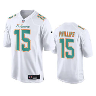Men's Miami Dolphins #15 Jaelan Phillips White Fashion Vapor Untouchable Stitched Football Jersey