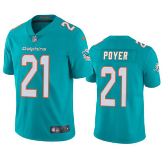 Men's Miami Dolphins #21 Jordan Poyer Aqua Vapor Limited Stitched Football Jersey