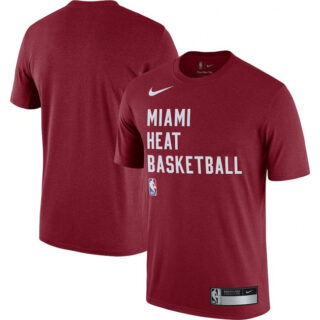 Men's Miami Heat Red 2023 24 Sideline Legend Performance Practice T-Shirt