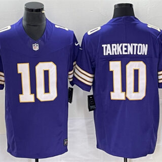 Men's Minnesota Vikings #10 Fran Tarkenton Purple 2023 F.U.S.E. Vapor Untouchable Limited Stitched Jersey