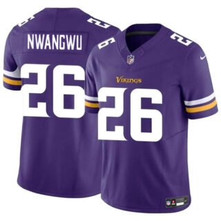 Men's Minnesota Vikings #26 Kene Nwangwu Purple 2023 F.U.S.E. Vapor Untouchable Limited Stitched Jersey