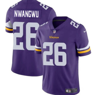 Men's Minnesota Vikings #26 Kene Nwangwu Purple Vapor Untouchable Limited Stitched Jersey