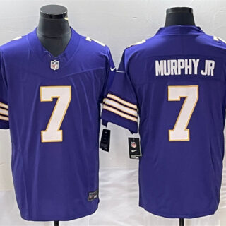 Men's Minnesota Vikings #7 Byron Murphy Jr. Purple 2023 F.U.S.E. Vapor Untouchable Limited Stitched Jersey