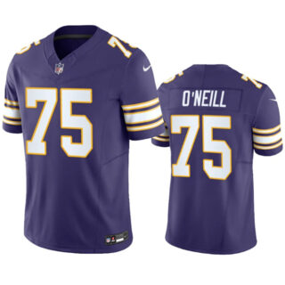 Men's Minnesota Vikings #75 Brian O'Neill Purple 2023 F.U.S.E. Vapor Untouchable Limited Stitched Jersey