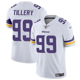 Men's Minnesota Vikings #99 Jerry Tillery White Vapor Untouchable Limited Stitched Jersey
