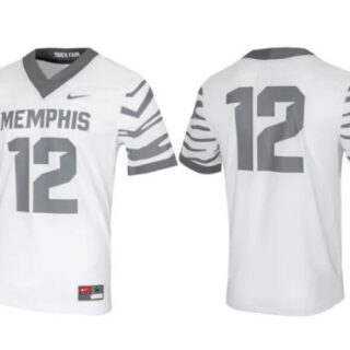 Men's Montana Grizzlies #12 White Gray Stitched Football Game Jersey