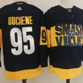 Men's Nashville Predators #95 Matt Duchene Black 2022 Stadium Series adidas Stitched NHL Jersey