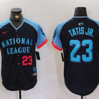 Men's National League #50 Mookie Betts Navy 2024 All-Star Limited Stitched Baseball Jerseys