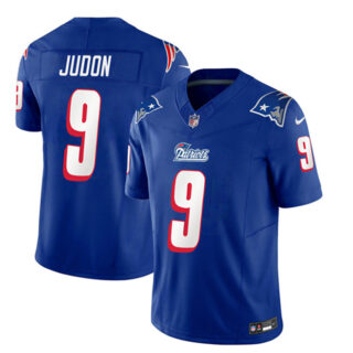 Men's New England Patriots #9 Matthew Judon Blue 2023 F.U.S.E. Throwback Limited Stitched Football Jersey