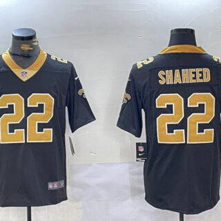 Men's New Orleans Saints #22 Rashid Shaheed Black Vapor Limited Stitched Football Jersey