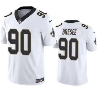 Men's New Orleans Saints #90 Bryan Bresee White 2023 F.U.S.E. Vapor Untouchable Limited Stitched Jersey