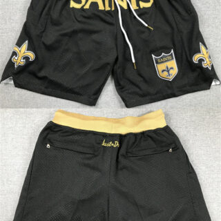 Men's New Orleans Saints Black Shorts