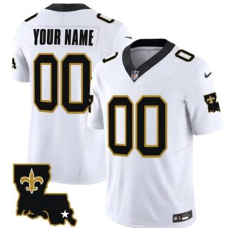 Men's New Orleans Saints Customized White 2023 F.U.S.E. 1987 Legacy Vapor Stitched Jersey
