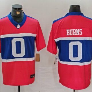 Men's New York Giants #0 Brian Burns Century Red Alternate Vapor F.U.S.E. Limited Stitched Football Jersey