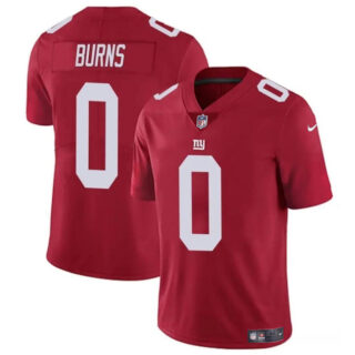 Men's New York Giants #0 Brian Burns Red Vapor Untouchable Limited Stitched Jersey