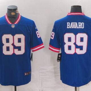 Men's New York Giants #89 Mark Bavaro Royal Vapor Untouchable Classic Retired Player Stitched Jersey