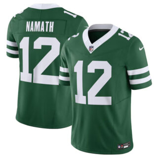 Men's New York Jets #12 Joe Namath Green 2024 F.U.S.E. Vapor Limited Stitched Jersey