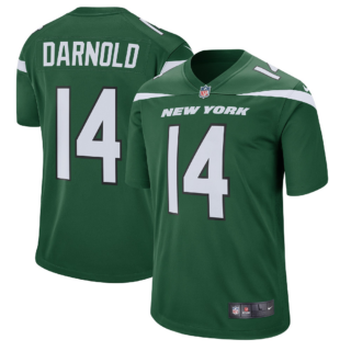 Men's New York Jets #14 Sam Darnold GREEN Player Game Jersey