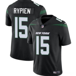 Men's New York Jets #15 Brett Rypien Black Vapor Untouchable Limited Stitched Jersey