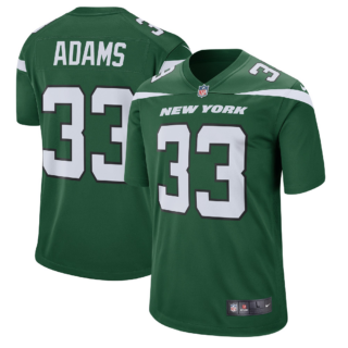 Men's New York Jets #33 Jamal Adams Green Player Game Jersey 2019