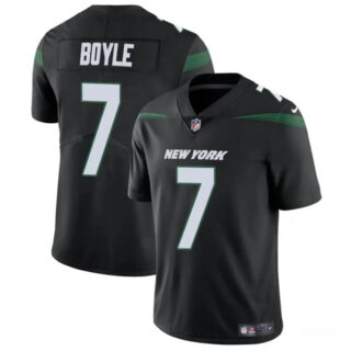 Men's New York Jets #7 Tim Boyle Black Vapor Untouchable Limited Stitched Jersey