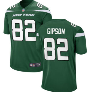 Men's New York Jets #82 Xavier Gipson Green Stitched Jersey
