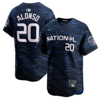 Men's New York Mets #20 Pete Alonso Royal 2023 All-Star Cool Base Stitched Baseball Jersey