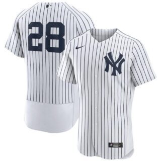 Men's New York Yankees #28 Josh Donaldson White Flex Base Stitched Jersey