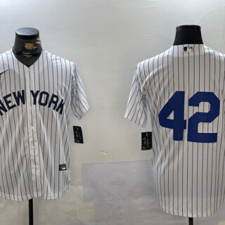Men's New York Yankees #42 Jackie Robinson White Cool Base Stitched Jerseys
