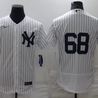 Men's New York Yankees #68 Dellin Betances White Flex Base Stitched Jersey