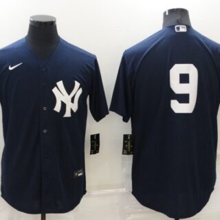 Men's New York Yankees #9 Roger Maris Navy Cool Base Stitched Jersey