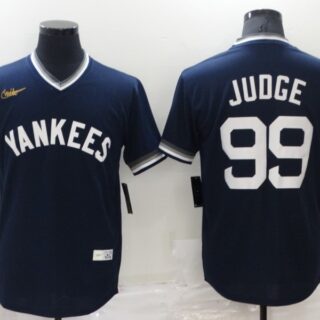 Men's New York Yankees #99 Aaron Judge Navy Stitched Baseball Jersey