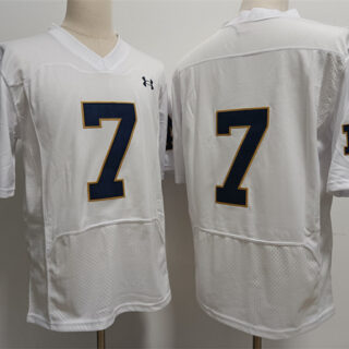 Men's Notre Dame Fighting Irish #7 Stephon Tuitt White Stitched Jersey