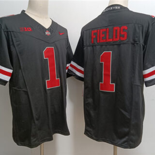 Men's Ohio State Buckeyes #1 Justin Fields Black 2023 F.U.S.E. Limited Stitched Jersey