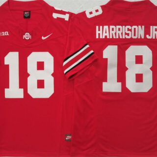 Men's Ohio State Buckeyes #18 Marvin Harrison JR. Red F.U.S.E. Limited Stitched Jersey