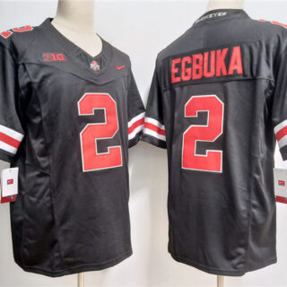 Men's Ohio State Buckeyes #2 Emeka Egbuka Black 2023 F.U.S.E. Limited Stitched Jersey
