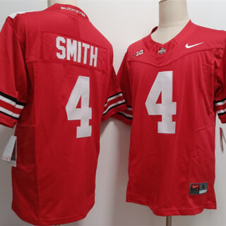 Men's Ohio State Buckeyes #4 Jeremiah Smith Red F.U.S.E. Limited Stitched Jersey